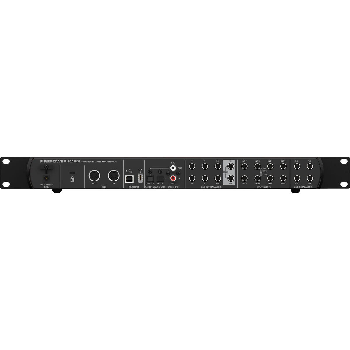 Behringer FCA1616 Audiophile 16 x 16 Firewire USB MIDI Audio Interface